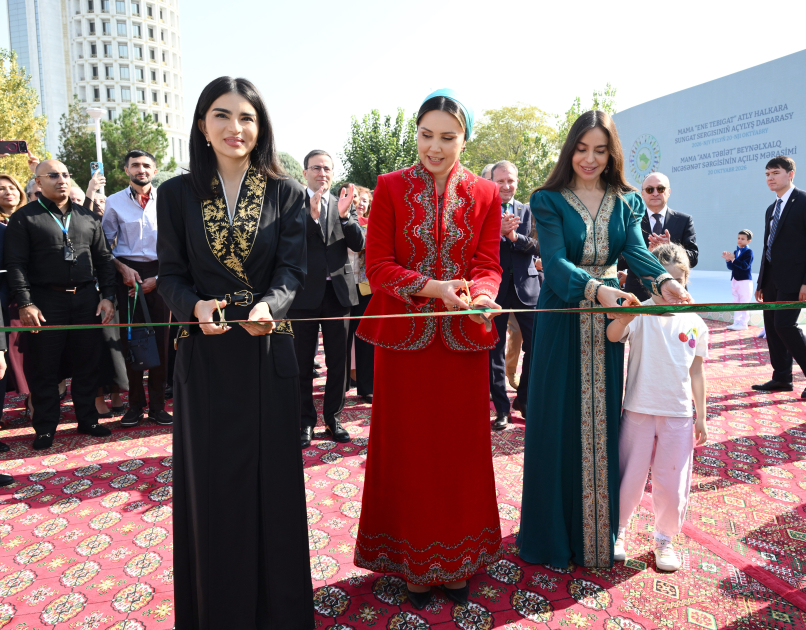 Heydar Aliyev Foundation VP Leyla Aliyeva attends opening of MAMA “Mother Nature” international art exhibition in Ashgabat (PHOTO)