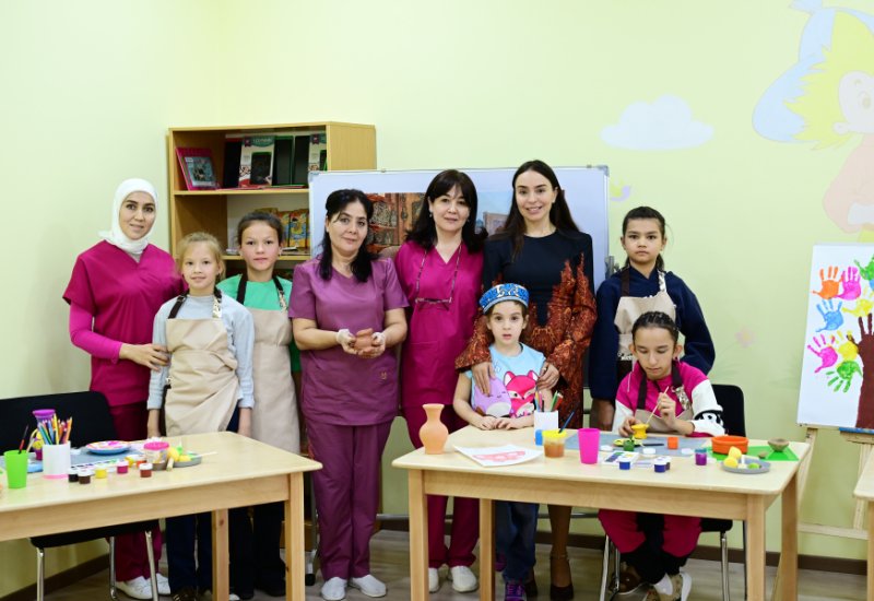Heydar Aliyev Foundation VP Leyla Aliyeva explores activities of centers established for children with special needs in Samarkand (PHOTO)