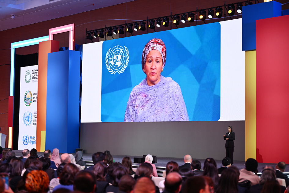 Heydar Aliyev Foundation VP Leyla Aliyeva attends opening of World Summit on Investing in Children’s Well-being in Samarkand (PHOTO)