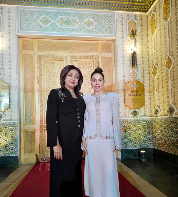 Heydar Aliyev Foundation VP Leyla Aliyeva tours Eternal City complex in Samarkand (PHOTO)