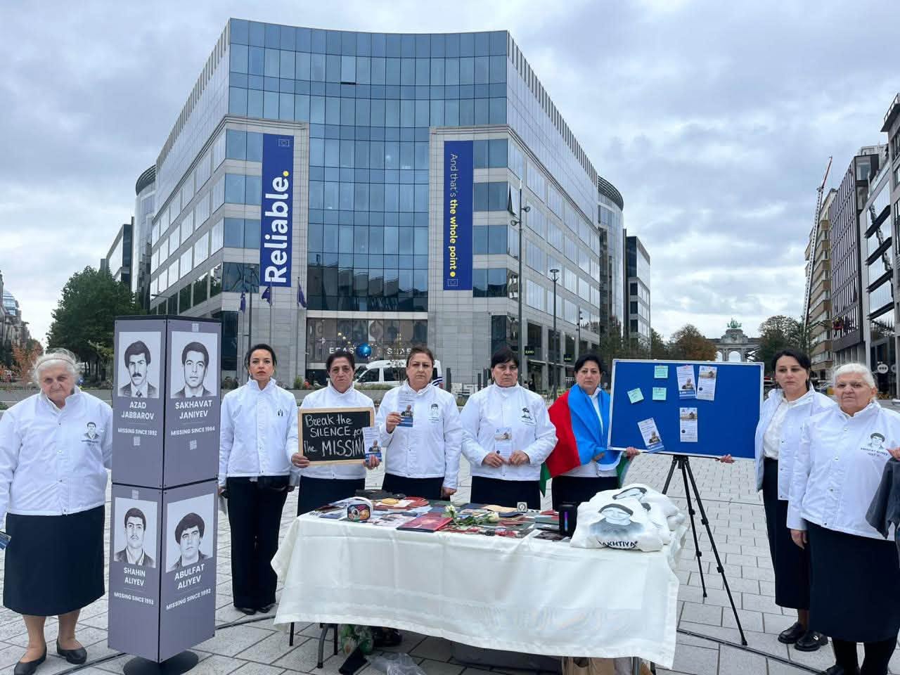 Families of missing Azerbaijanis hold rally in Brussels (PHOTO)