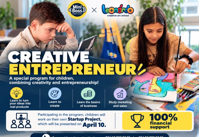 Leonardo Art School х MiniBoss Business School launch joint creative entrepreneurship program