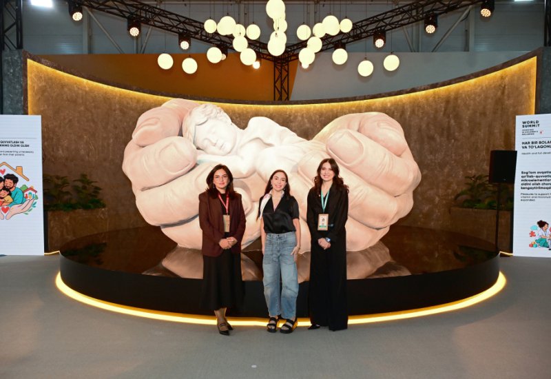 Heydar Aliyev Foundation VP Leyla Aliyeva visits “The World Through a Child’s Eyes” exhibition and Imam al-Bukhari Memorial Complex in Samarkand (PHOTO)