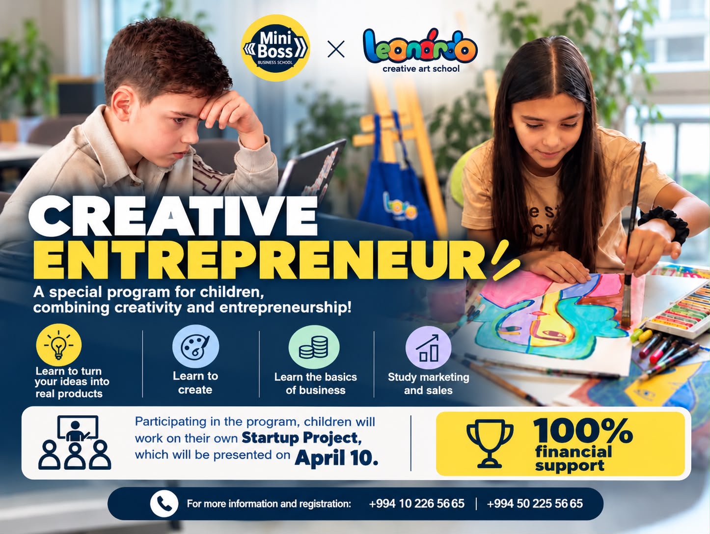 Leonardo Art School х MiniBoss Business School launch joint creative entrepreneurship program