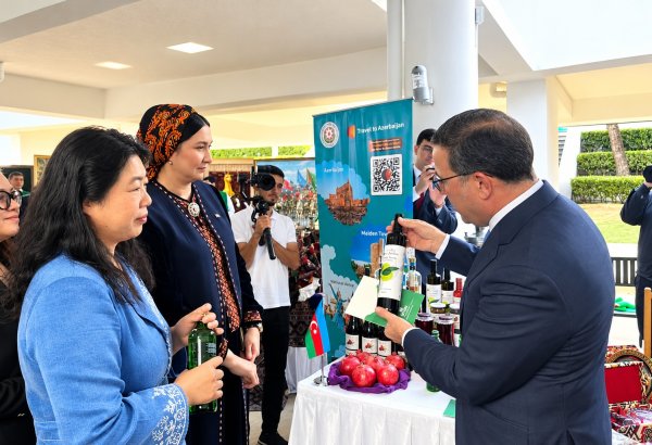 Azerbaijan represented by special exhibition stand at UN day event In Ashgabat (PHOTO)