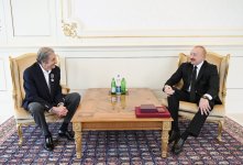 President Ilham Aliyev presents “Istiglal” Order to Farhad Khalilov