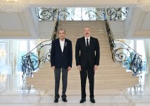 President Ilham Aliyev presents “Istiglal” Order to Farhad Khalilov