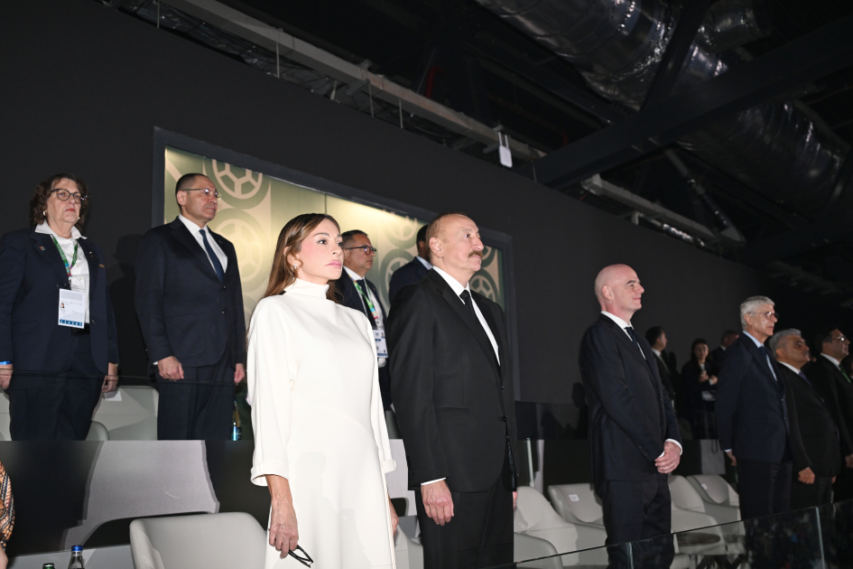 President Ilham Aliyev, First Lady Mehriban Aliyeva watch opening ceremony of FIFA U-15 World Cup and Festival (PHOTO)