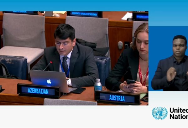 Azerbaijan highlights hisability rights reforms and mine victims at the UN