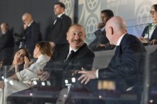 President Ilham Aliyev, First Lady Mehriban Aliyeva watch opening ceremony of FIFA U-15 World Cup and Festival (PHOTO)