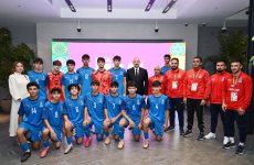 President Ilham Aliyev, First Lady Mehriban Aliyeva watch opening ceremony of FIFA U-15 World Cup and Festival (PHOTO)