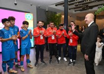 President Ilham Aliyev, First Lady Mehriban Aliyeva watch opening ceremony of FIFA U-15 World Cup and Festival (PHOTO)