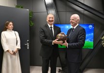 President Ilham Aliyev, First Lady Mehriban Aliyeva watch opening ceremony of FIFA U-15 World Cup and Festival (PHOTO)
