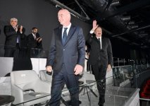 President Ilham Aliyev, First Lady Mehriban Aliyeva watch opening ceremony of FIFA U-15 World Cup and Festival (PHOTO)
