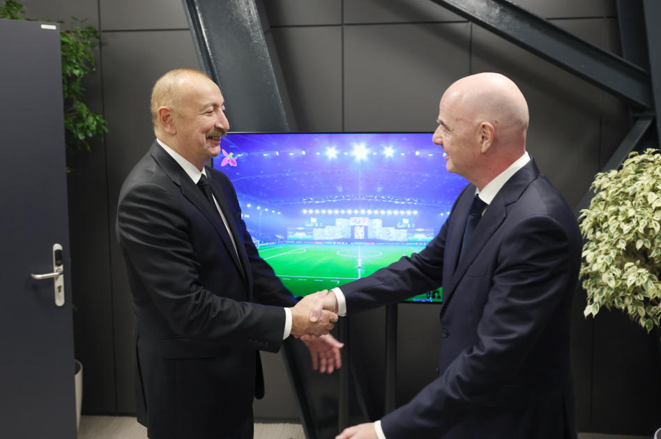 President Ilham Aliyev, First Lady Mehriban Aliyeva watch opening ceremony of FIFA U-15 World Cup and Festival (PHOTO)