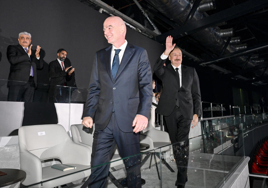 President Ilham Aliyev, First Lady Mehriban Aliyeva watch opening ceremony of FIFA U-15 World Cup and Festival (PHOTO)