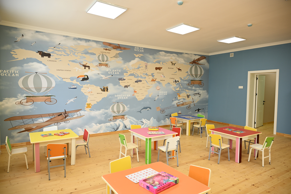 Leyla Aliyeva and Alena Aliyeva attend opening ceremony of nursery-kindergarten inaugurated in Goylar village of Shamakhi district (PHOTO)