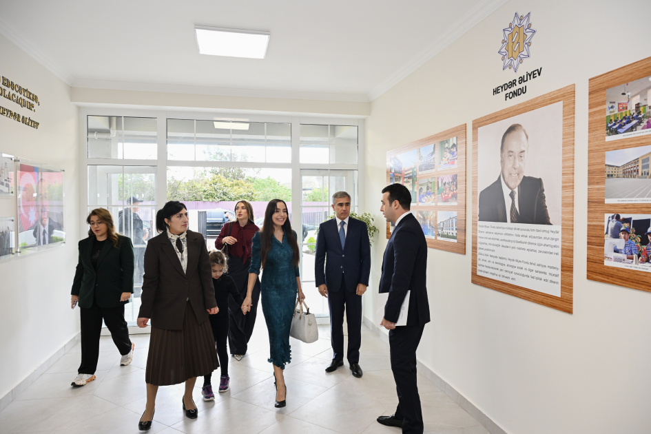 Leyla Aliyeva and Alena Aliyeva attend opening ceremony of nursery-kindergarten inaugurated in Goylar village of Shamakhi district (PHOTO)