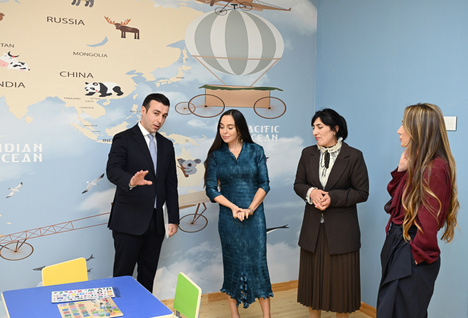 Leyla Aliyeva and Alena Aliyeva attend opening ceremony of nursery-kindergarten inaugurated in Goylar village of Shamakhi district (PHOTO)