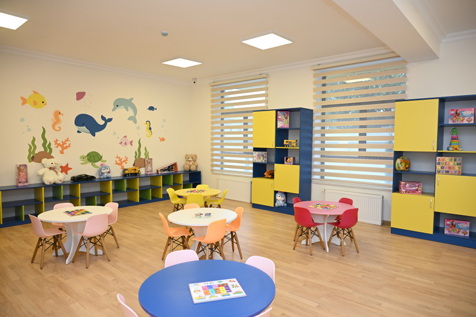 Leyla Aliyeva and Alena Aliyeva attend Khinisli nursery-kindergarten in Shamakhi city (PHOTO)