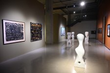 Leyla Aliyeva and Alena Aliyeva attend “ENGRAM” exhibition at Museum of Azerbaijani Painting (PHOTO)