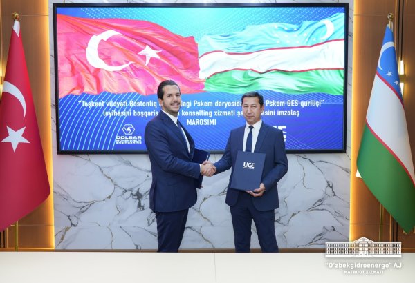 Uzbekistan, Türkiye’s Dolsar sign engineering deal for Upper Pskem HPP