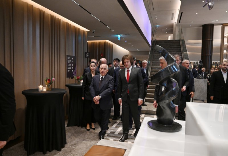 Azerbaijani, Georgian PMs attend inauguration of ART Riverfront Hotel Tbilisi (PHOTO/VIDEO)
