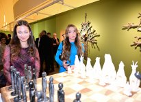 Heydar Aliyev Foundation VP Leyla Aliyeva and Alena Aliyeva attend official opening of Art Weekend (PHOTO)