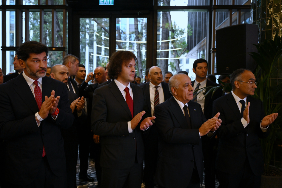 Azerbaijani, Georgian PMs attend inauguration of ART Riverfront Hotel Tbilisi (PHOTO/VIDEO)
